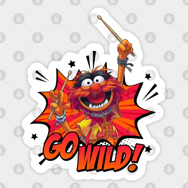 Muppets Drummer Sticker by Gvsarts